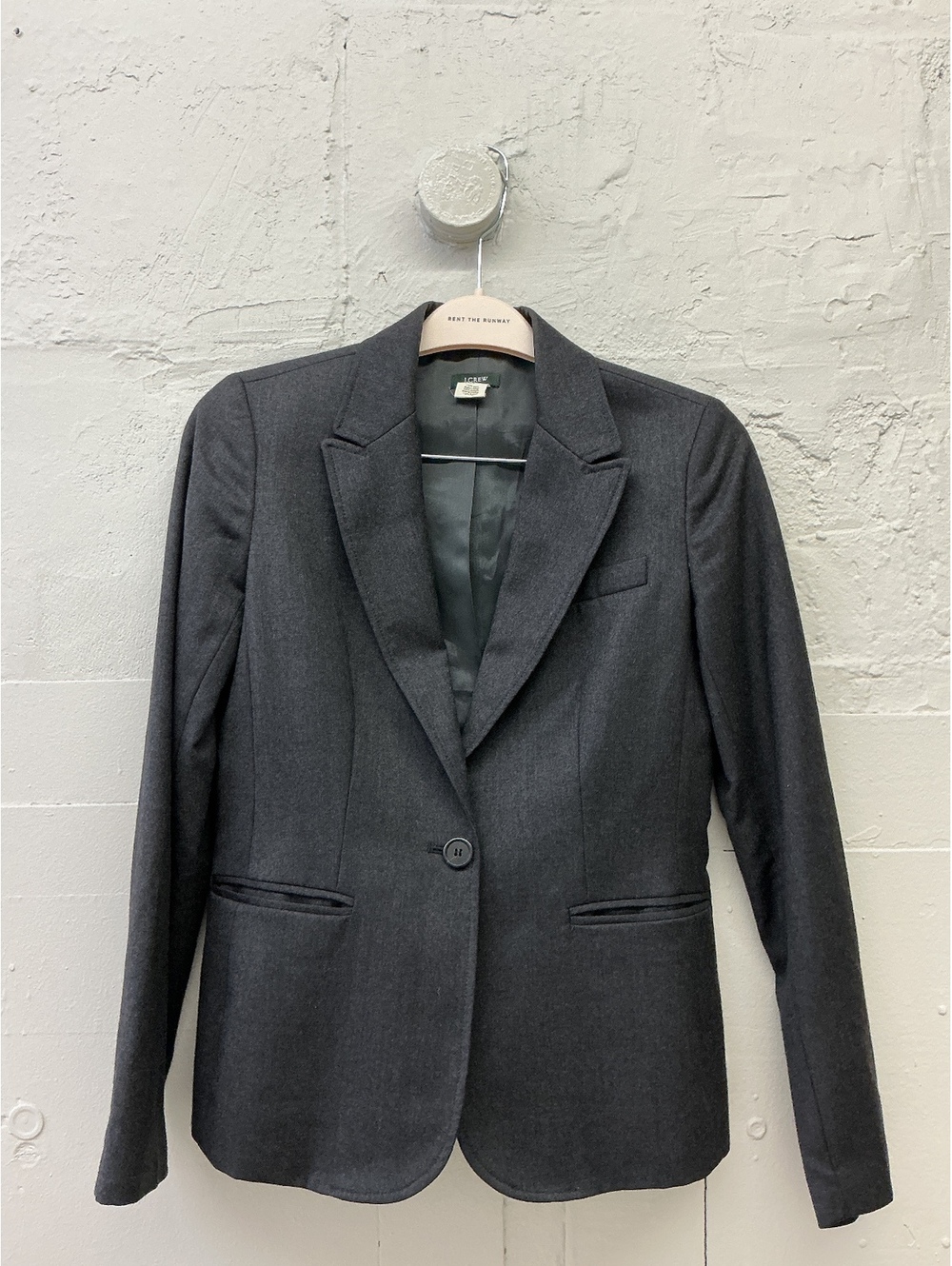 J.Crew Women's Charcoal Gray Wool Blazer